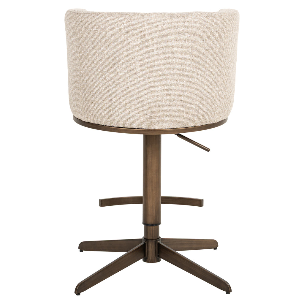 Tabouret de bar Cheyenne biscotti swivel