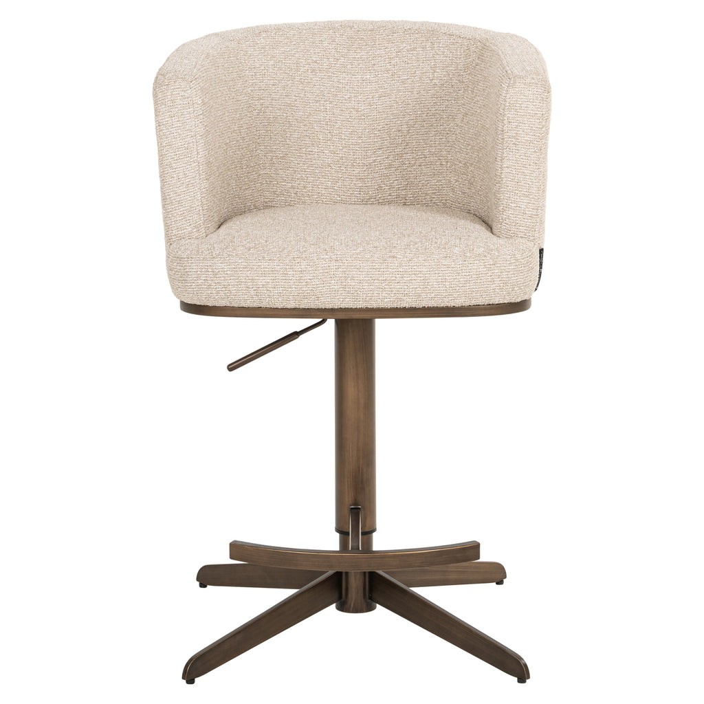 Tabouret de bar Cheyenne biscotti swivel