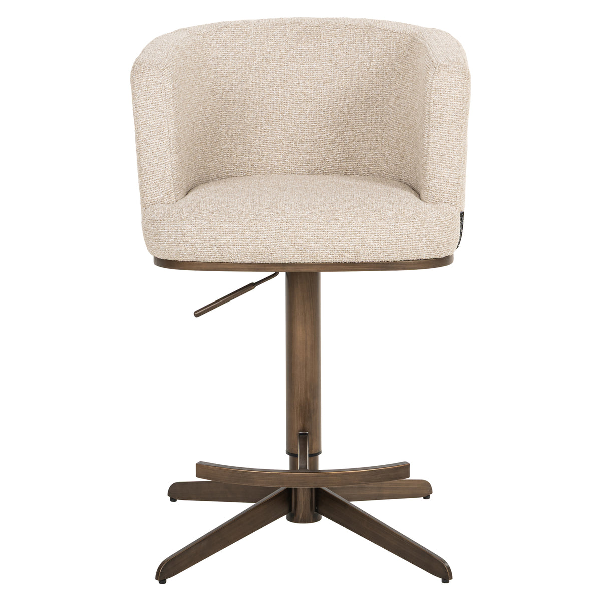 Tabouret de bar Cheyenne biscotti swivel