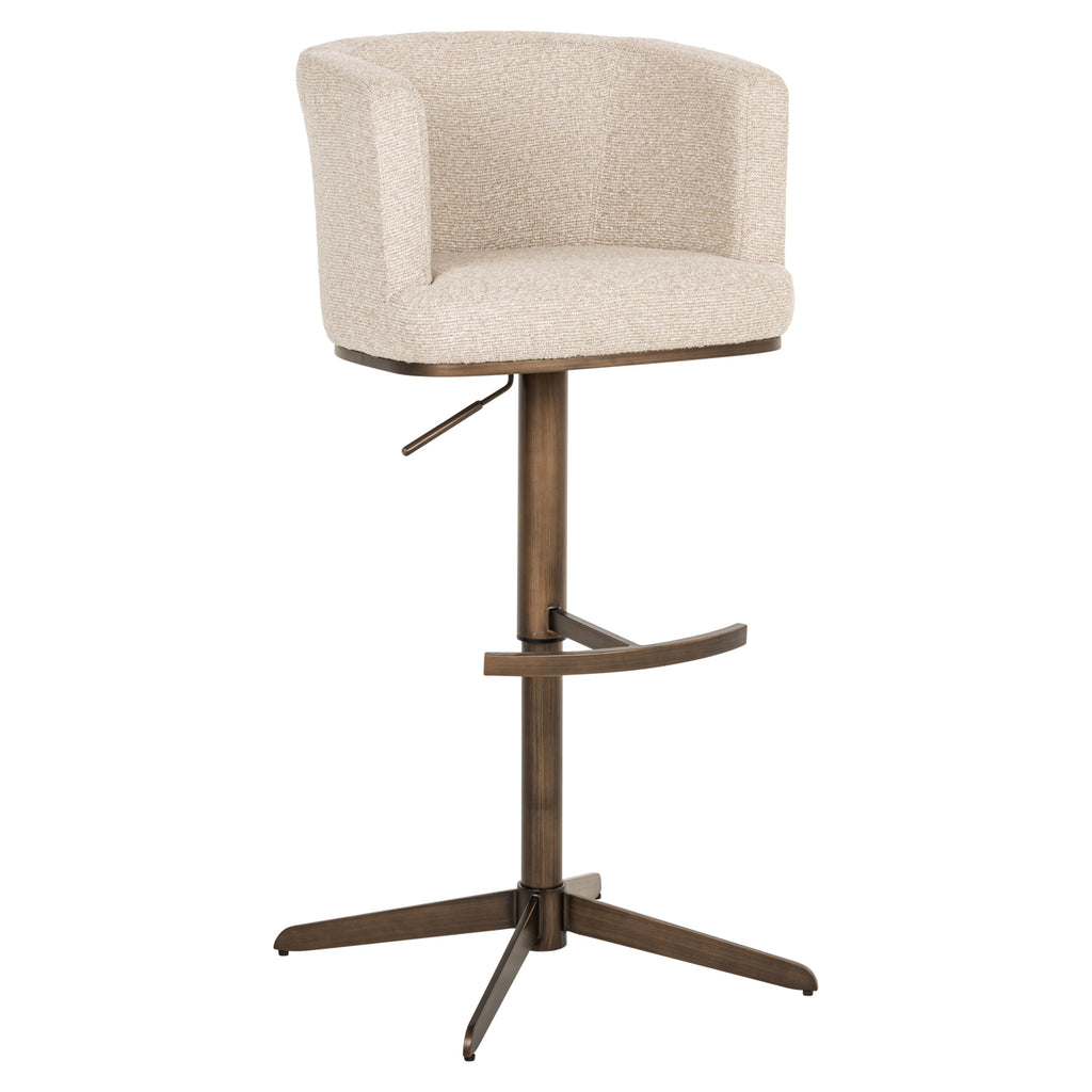 Tabouret de bar Cheyenne biscotti swivel