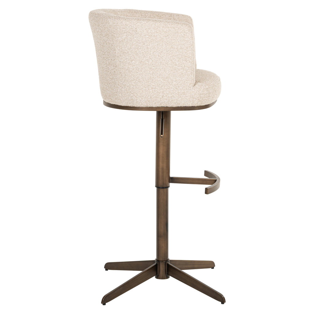 Tabouret de bar Cheyenne biscotti swivel