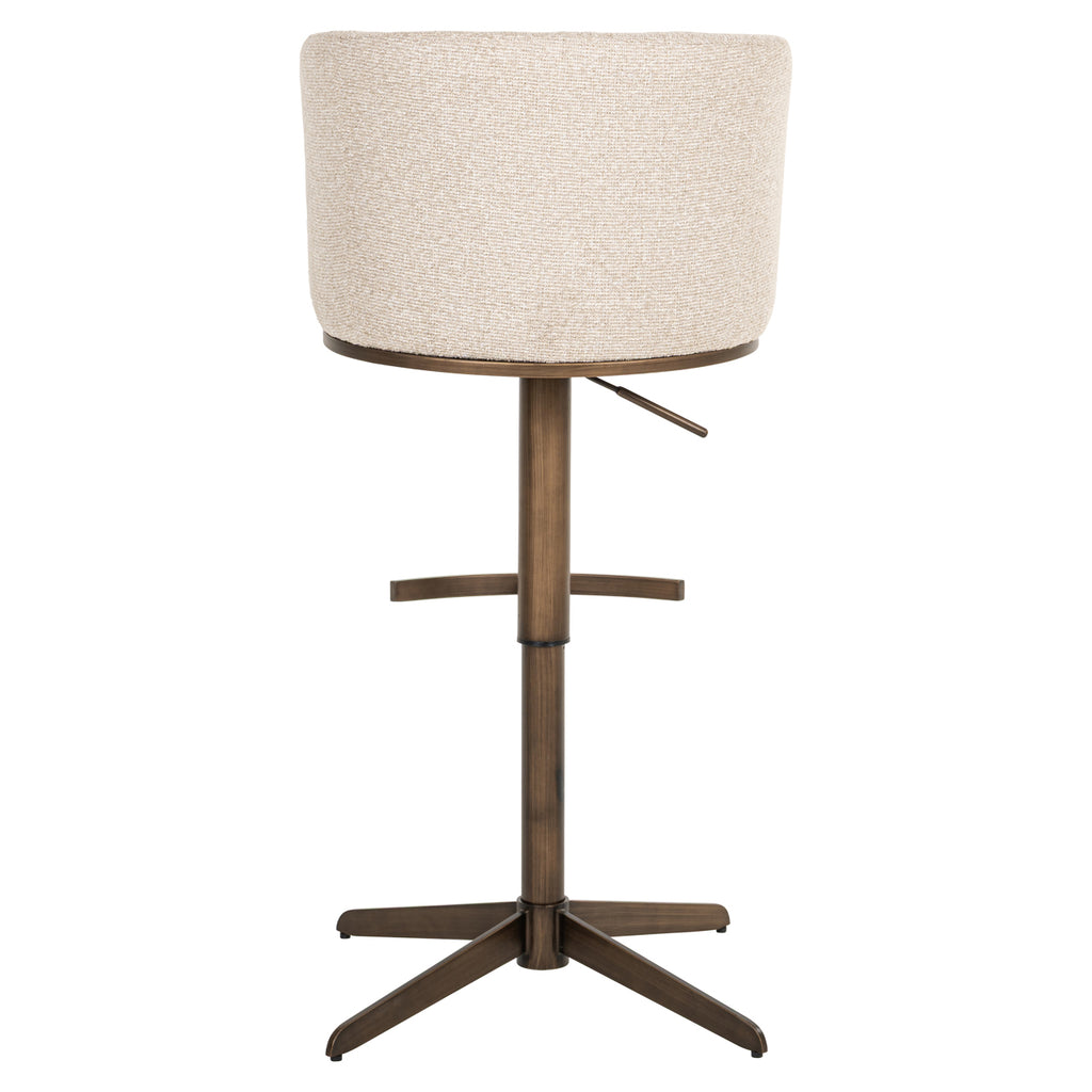 Tabouret de bar Cheyenne biscotti swivel