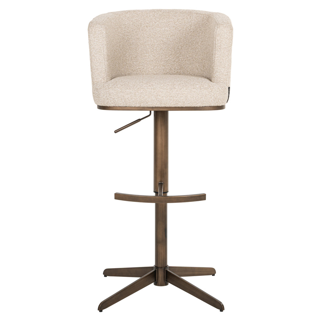 Tabouret de bar Cheyenne biscotti swivel