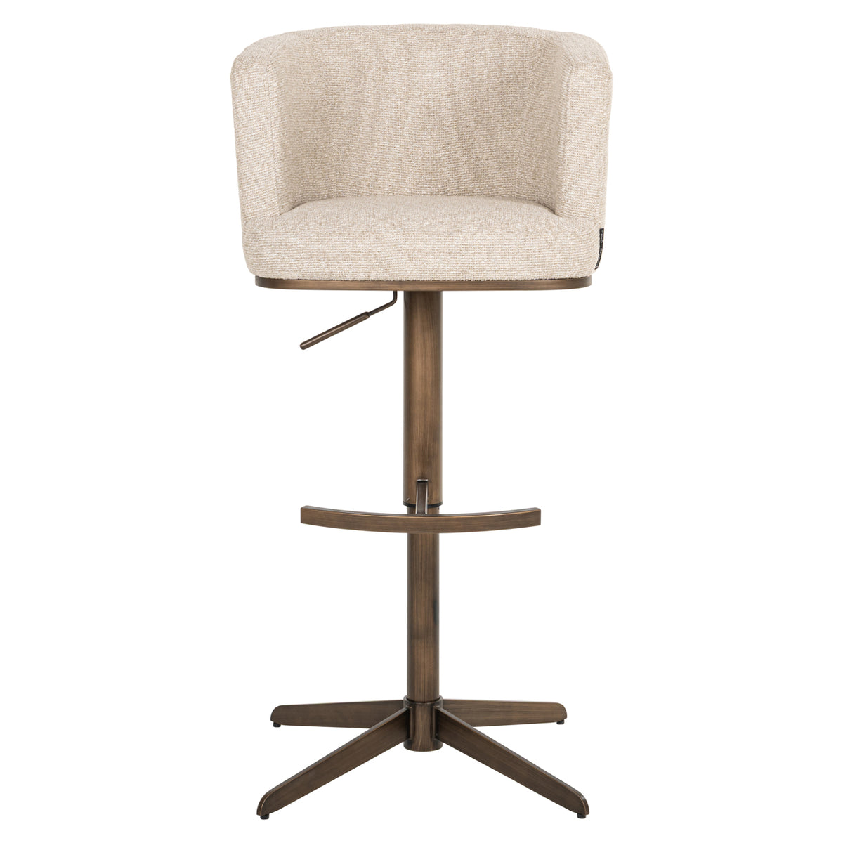 Tabouret de bar Cheyenne biscotti swivel