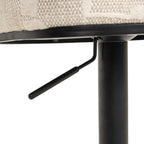 Tabouret de bar Cheyenne beige graffic swivel