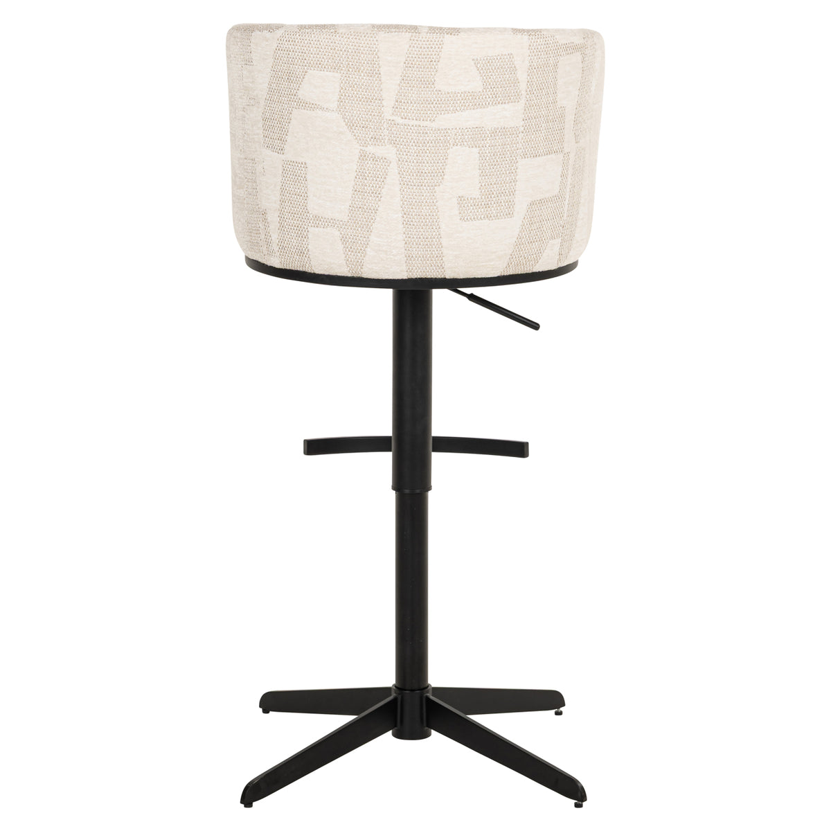 Tabouret de bar Cheyenne beige graffic swivel