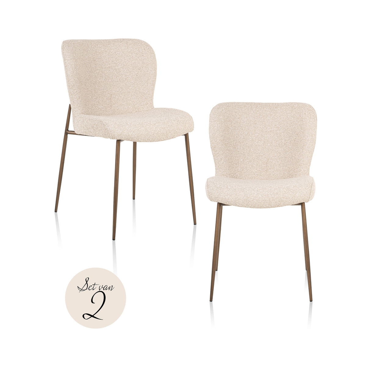 Chaise de salle à manger Odarby biscotti (Set of 2)