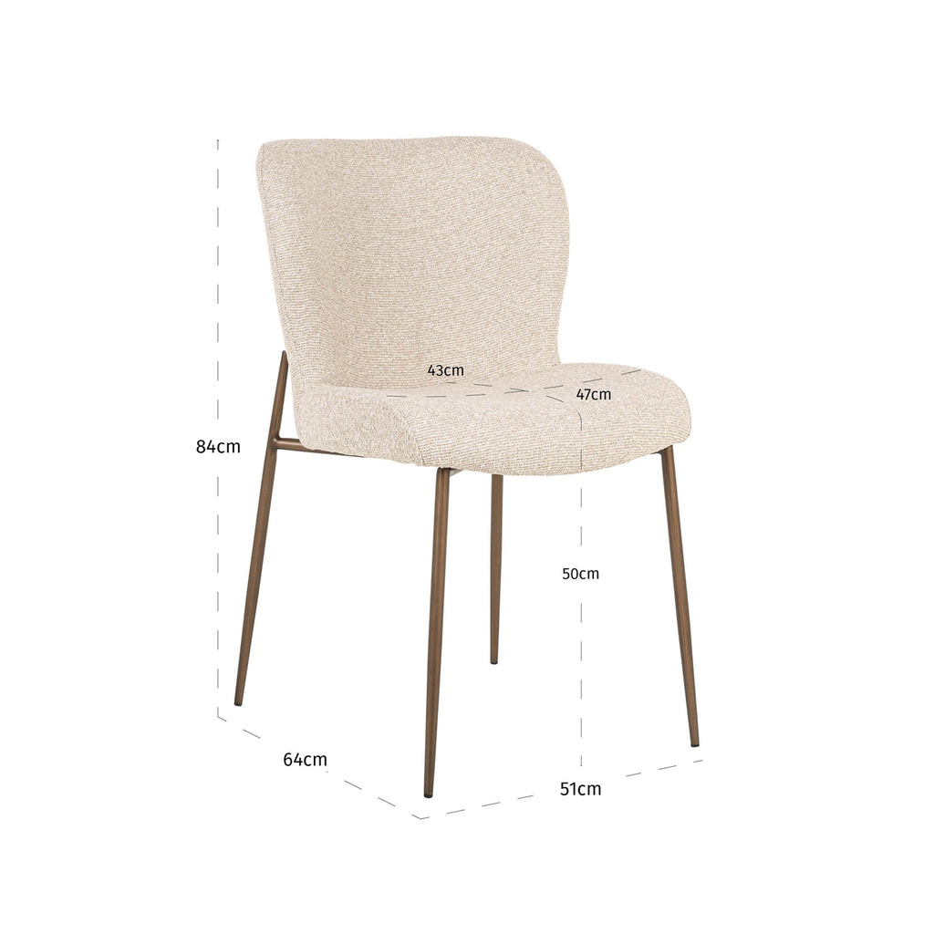 Chaise de salle à manger Odarby biscotti (Set of 2)