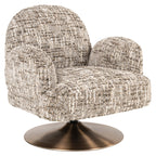 Fauteuil lounge Kagney brown omara swivel