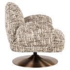 Fauteuil lounge Kagney brown omara swivel