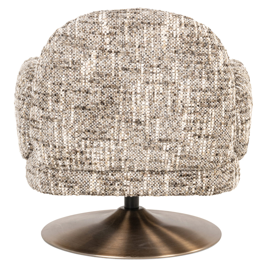 Fauteuil lounge Kagney brown omara swivel