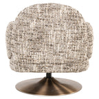 Fauteuil lounge Kagney brown omara swivel