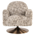 Fauteuil lounge Kagney brown omara swivel