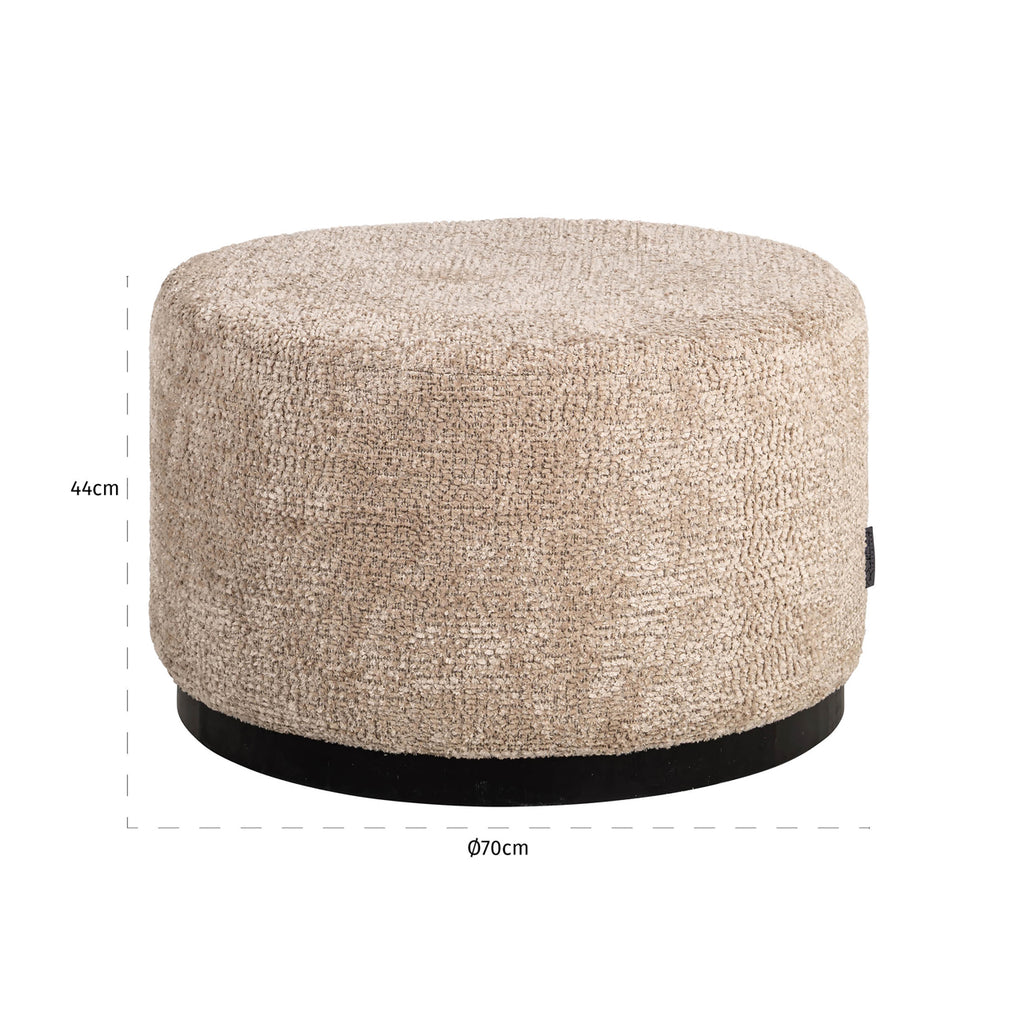 Pouf & repose-pieds Kindal customized 70Ø