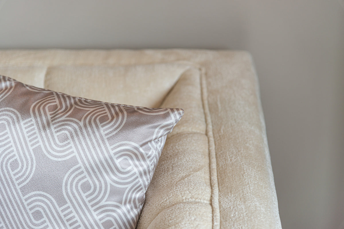 Coussin Mindy quadrant cream 50x50