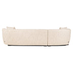 Canapé Pandora beige angora lounge left