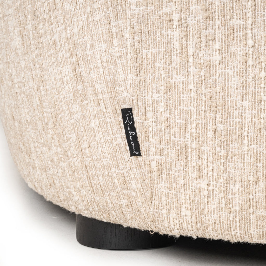 Canapé Pandora beige angora lounge left