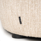 Canapé Pandora beige angora lounge left