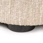 Canapé Pandora beige angora lounge left