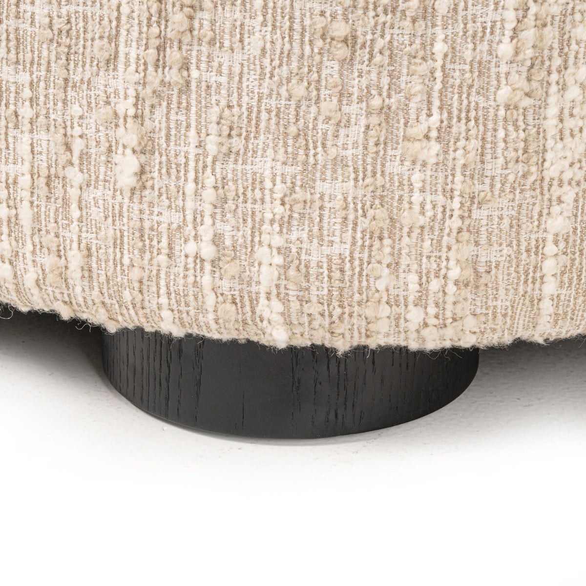 Canapé Pandora beige angora lounge left