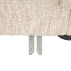 Canapé Pandora beige angora lounge left