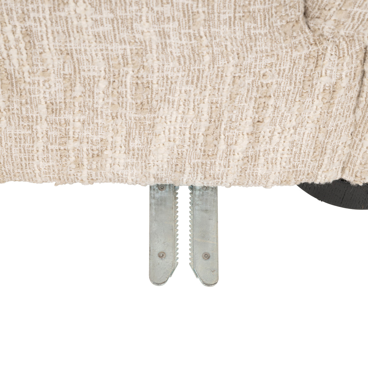 Canapé Pandora beige angora lounge left