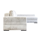 Canapé Pasha pearl island 3-seater + lounge right fully upholstered
