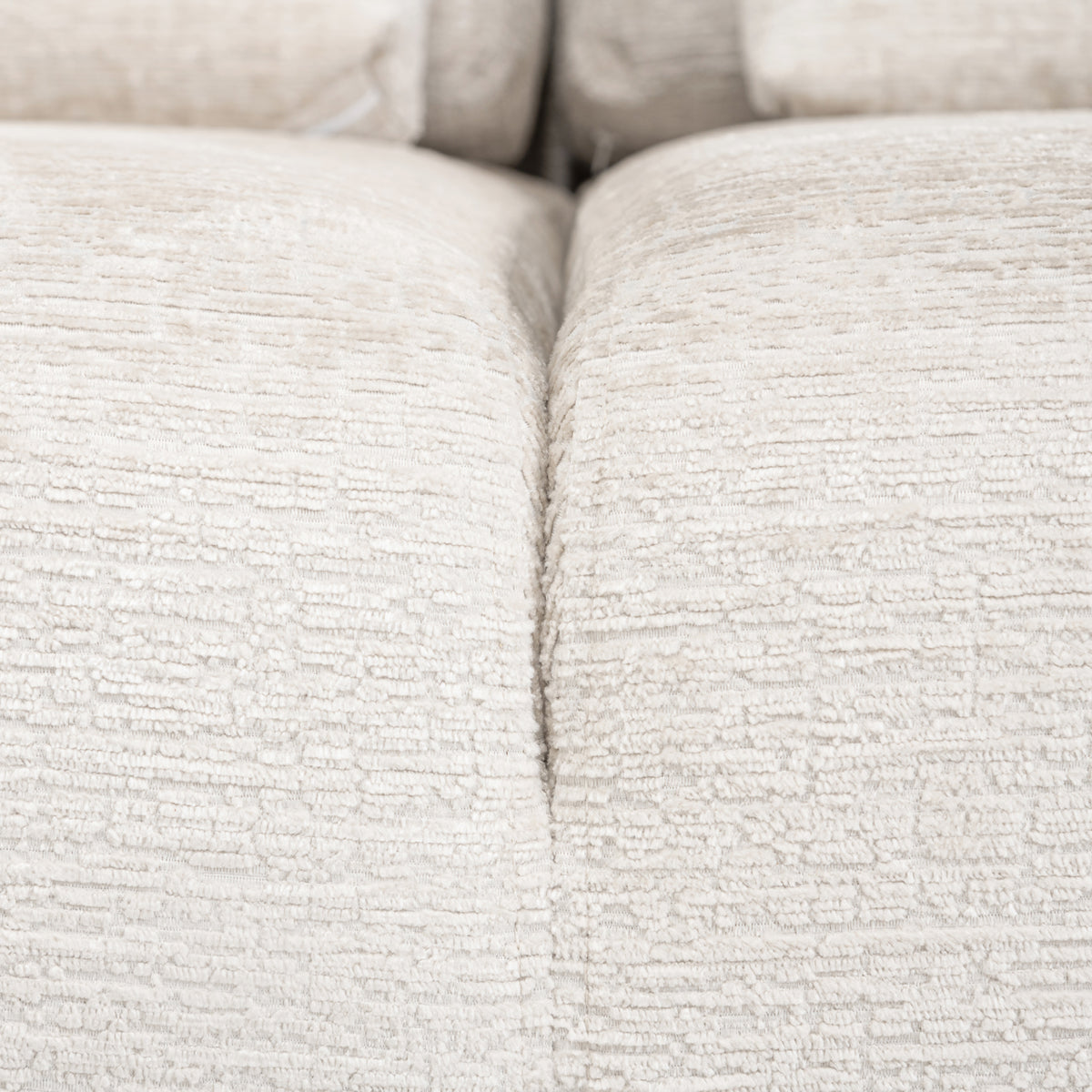 Canapé Lund cream fusion 3-seater + ottoman left