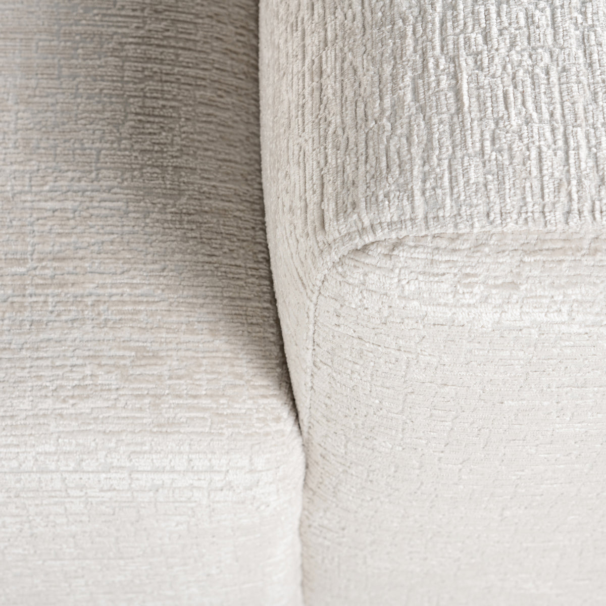 Canapé Lund cream fusion 3-seater + ottoman left