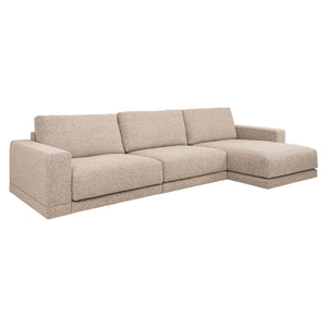 Canapé Trentino cayenne brown 3,5-seater + lounge left or right