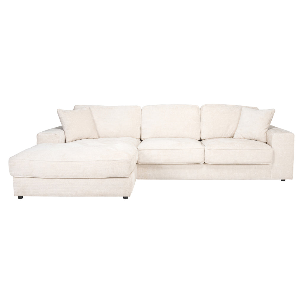 Canapé Santos niagara beige 2,5-seater + lounge left