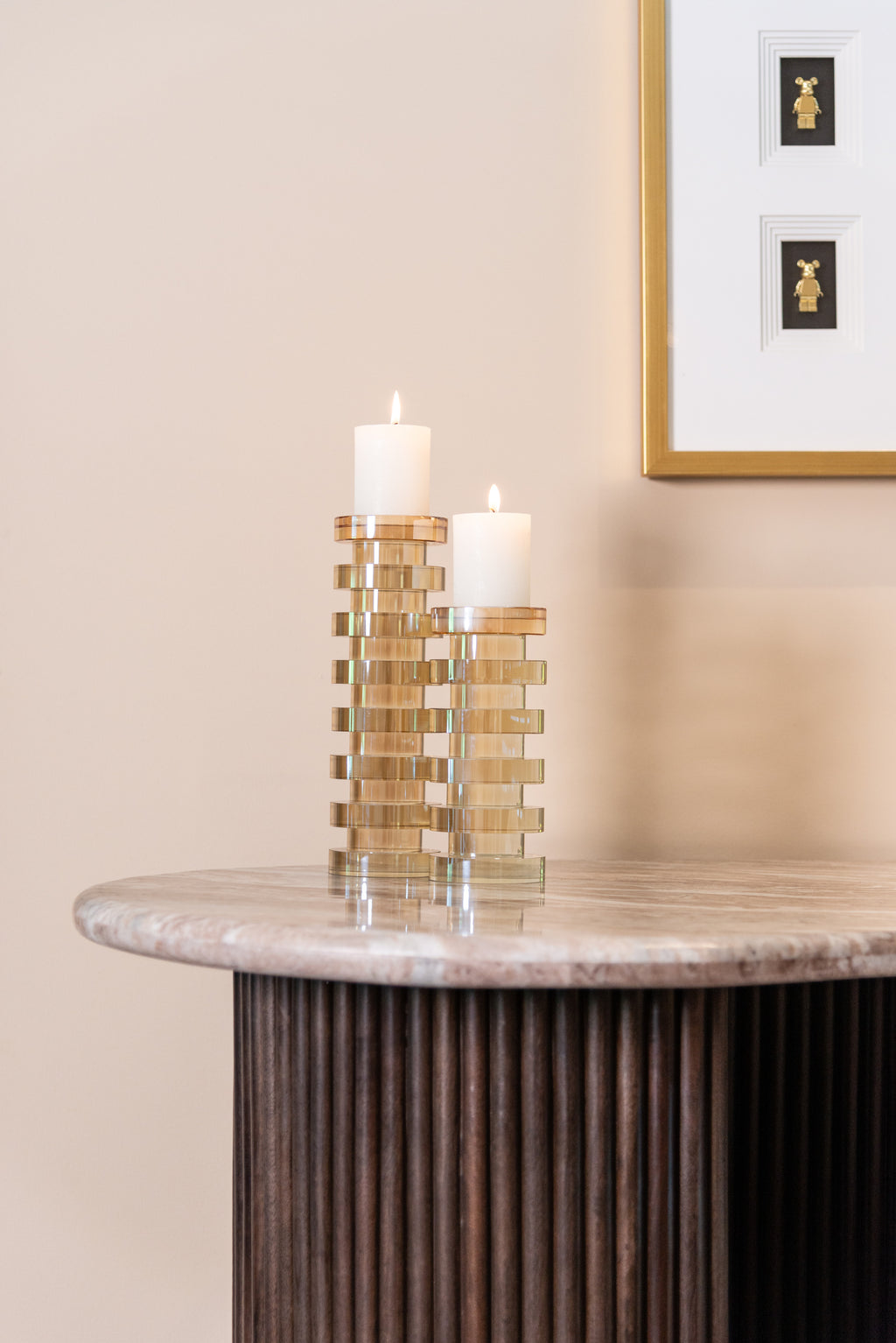 Porte-bougie Cira amber small