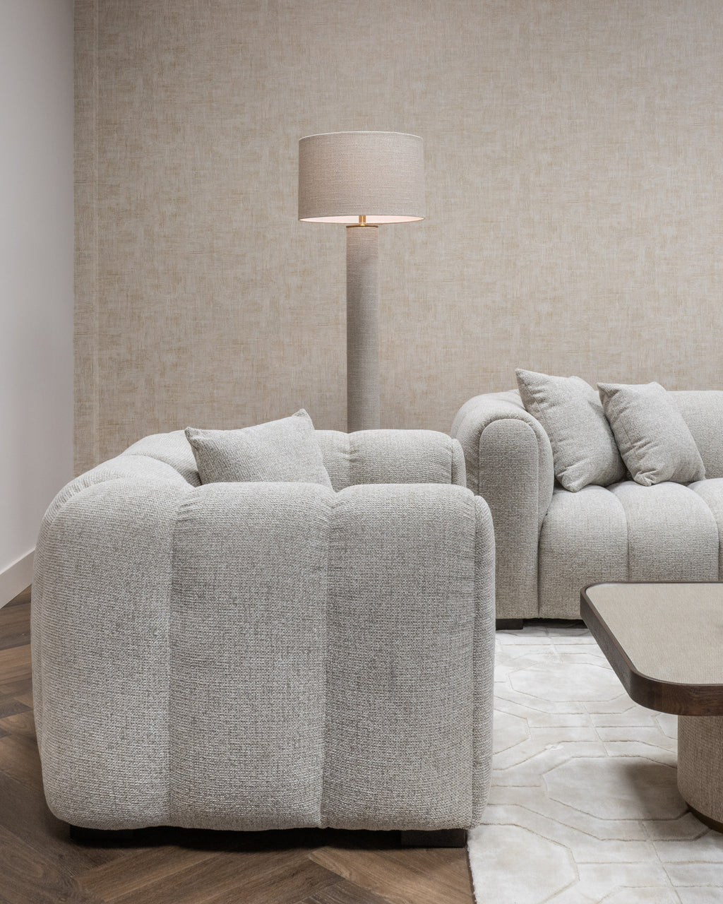 Lampe sur pied Joline beige