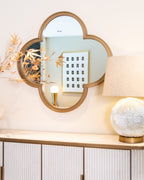 Miroir Lowen brushed gold