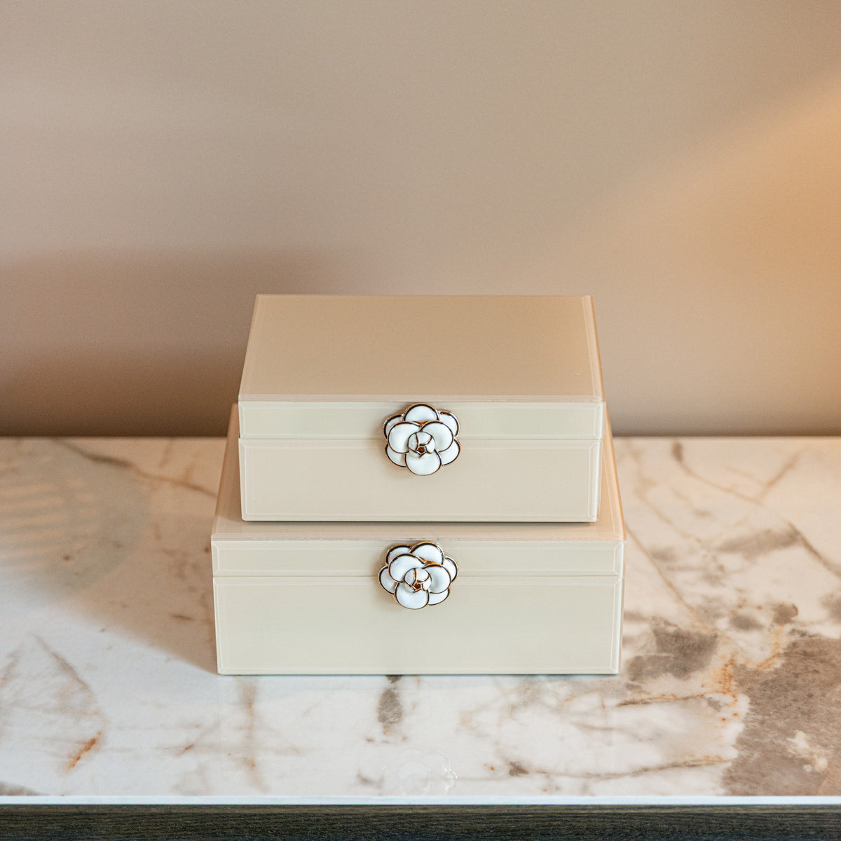 Boîte de rangement Abbey ivory small