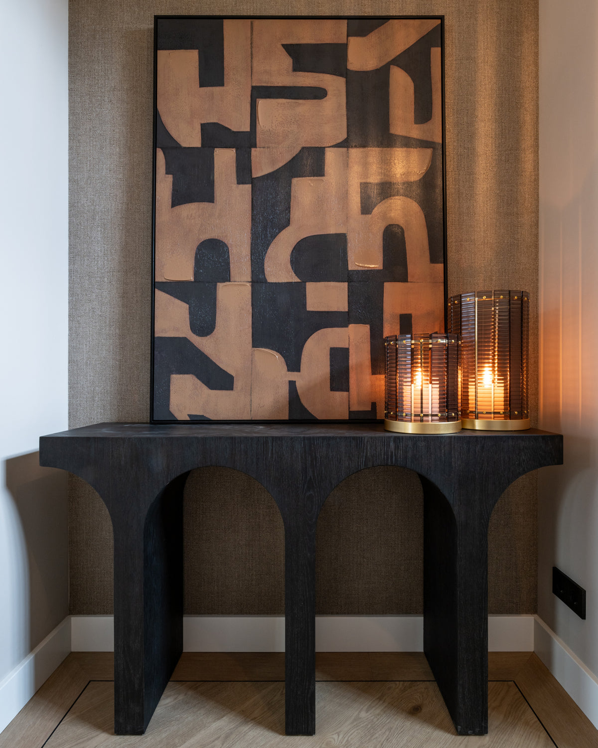 Art mural Cascade brown