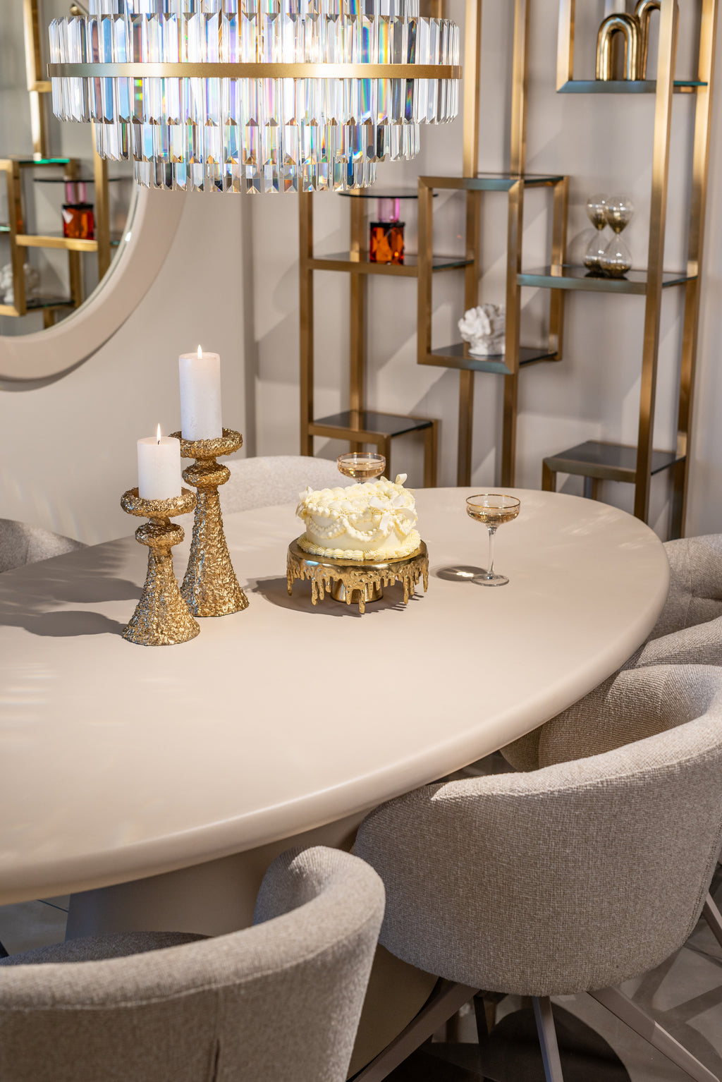 Table à manger Clayton beige 220