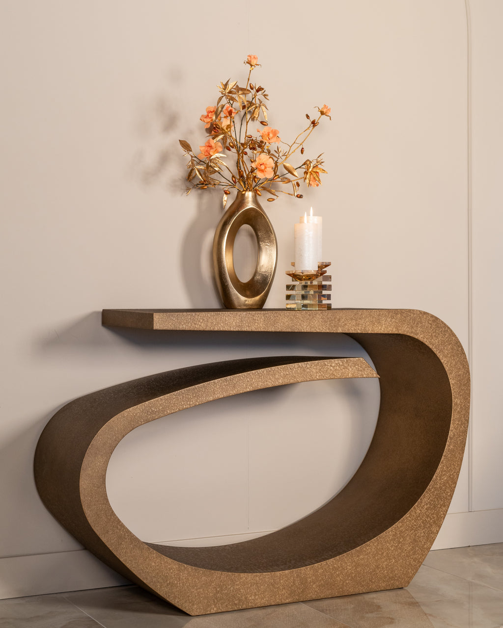 Console Alhambra brushed gold