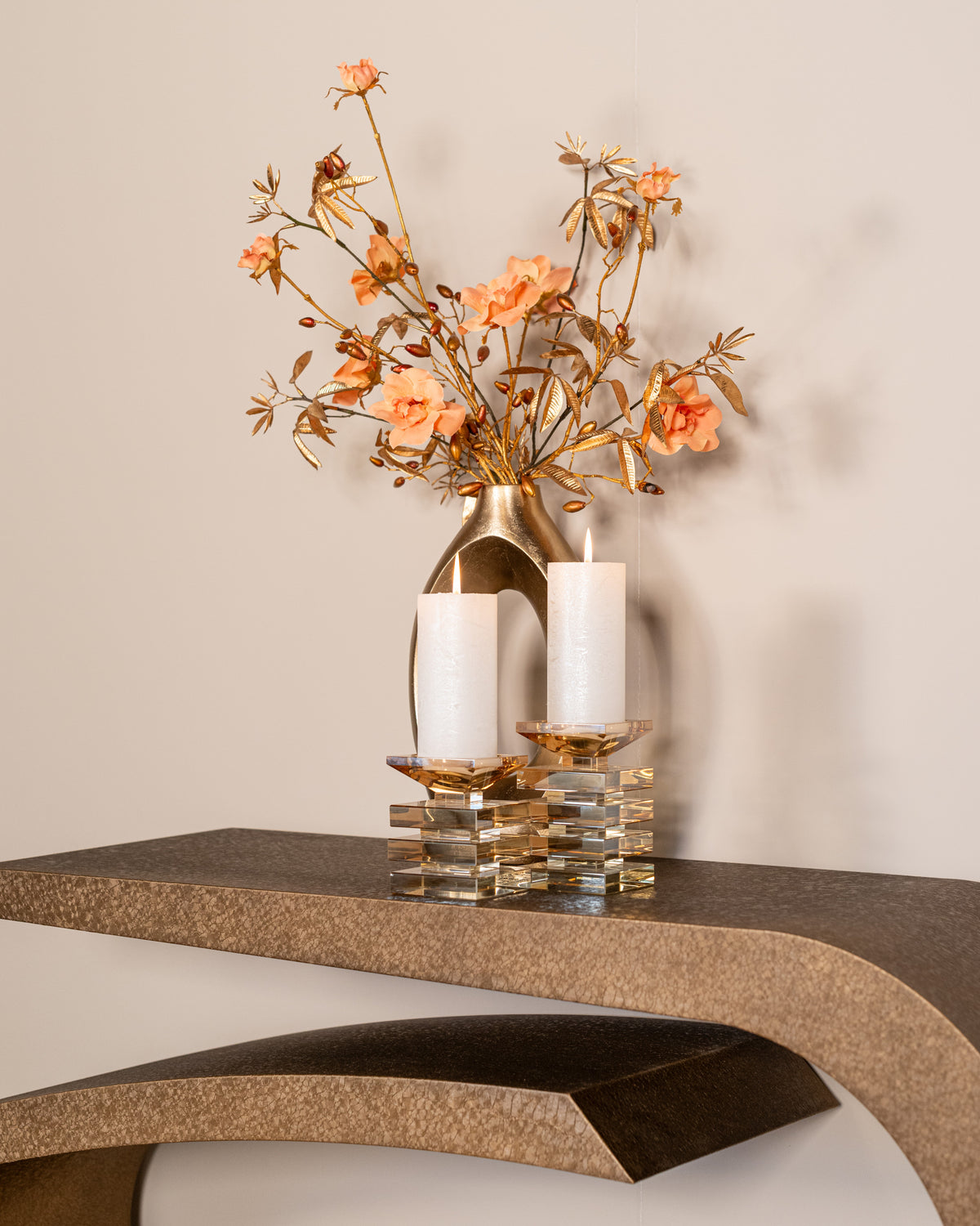 Console Alhambra brushed gold