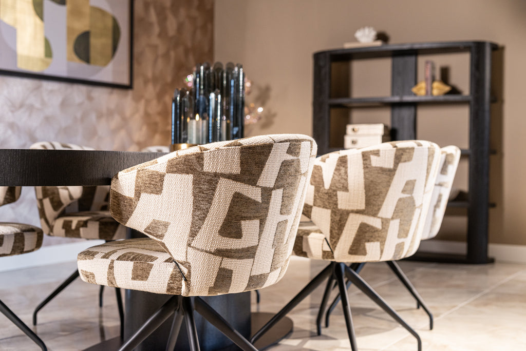 Chaise de salle à manger Milly biscotti swivel