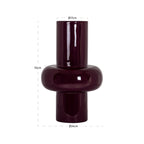 Vase Ashlyn burgundy large
