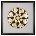Art mural Sun black/gold