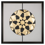 Art mural Sun black/gold