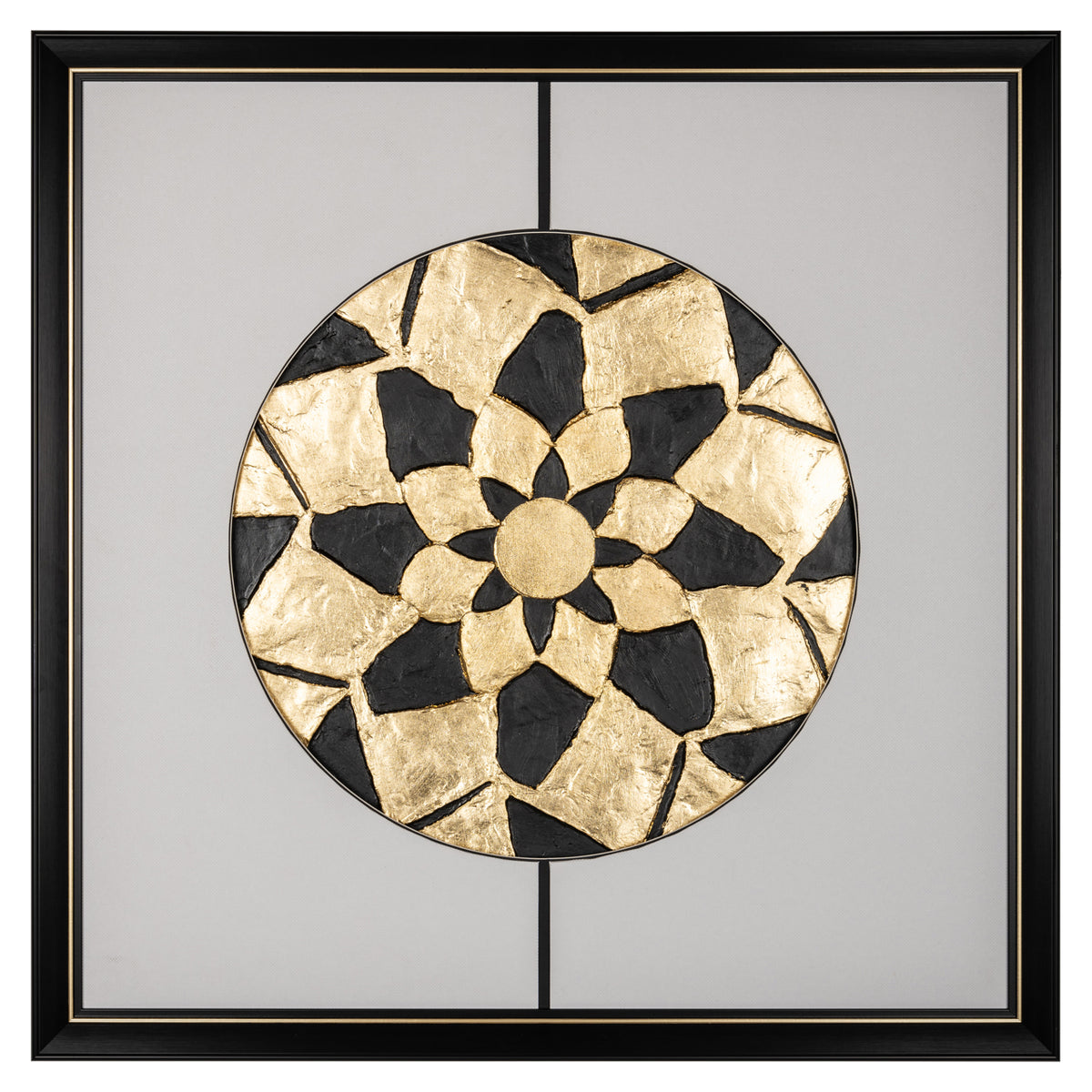 Art mural Sun black/gold