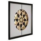Art mural Sun black/gold