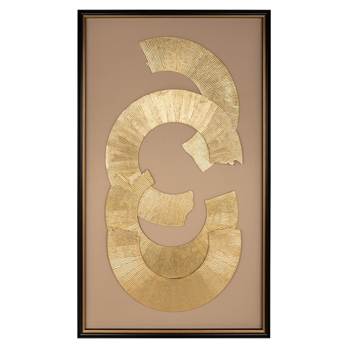 Art mural Eden black/gold