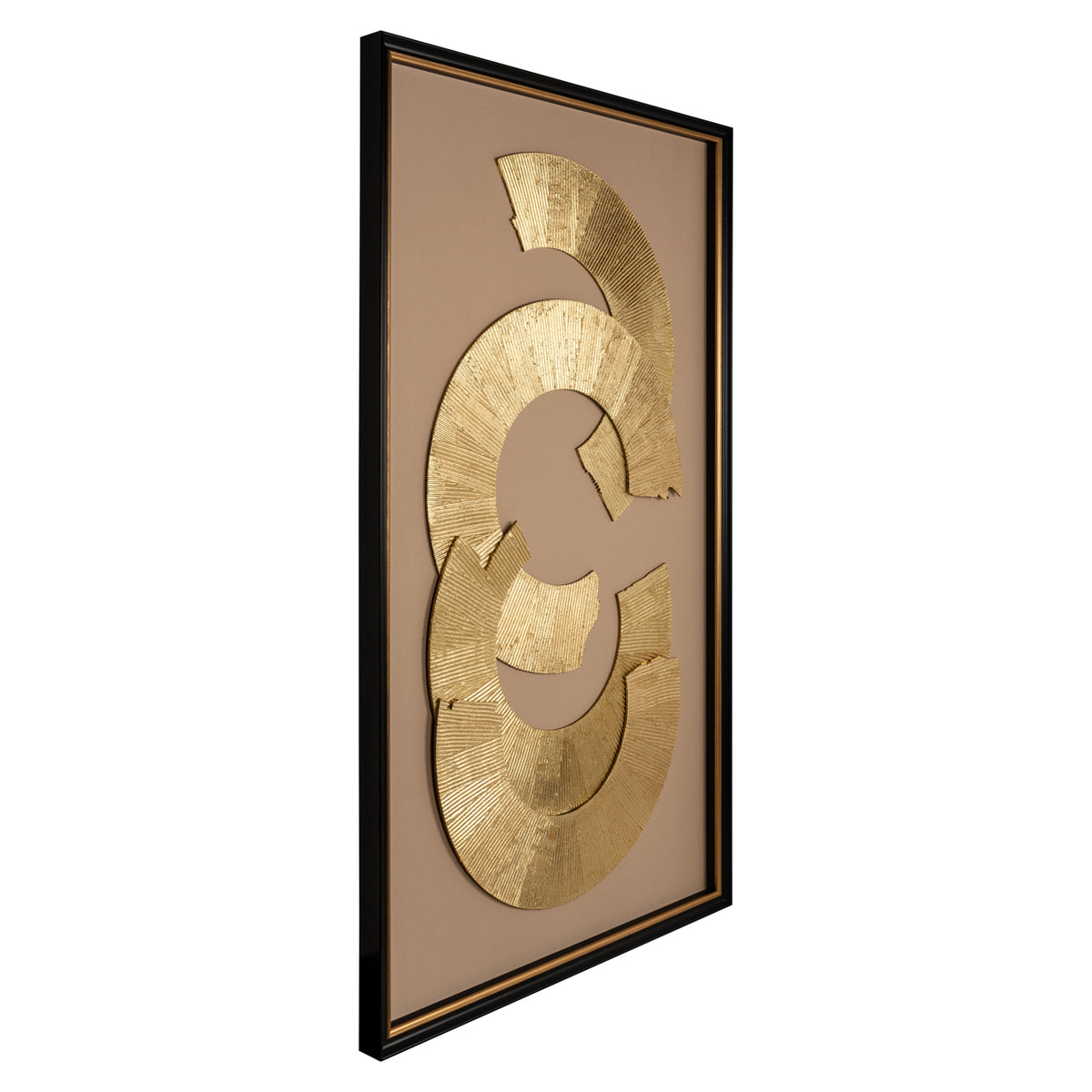 Art mural Eden black/gold