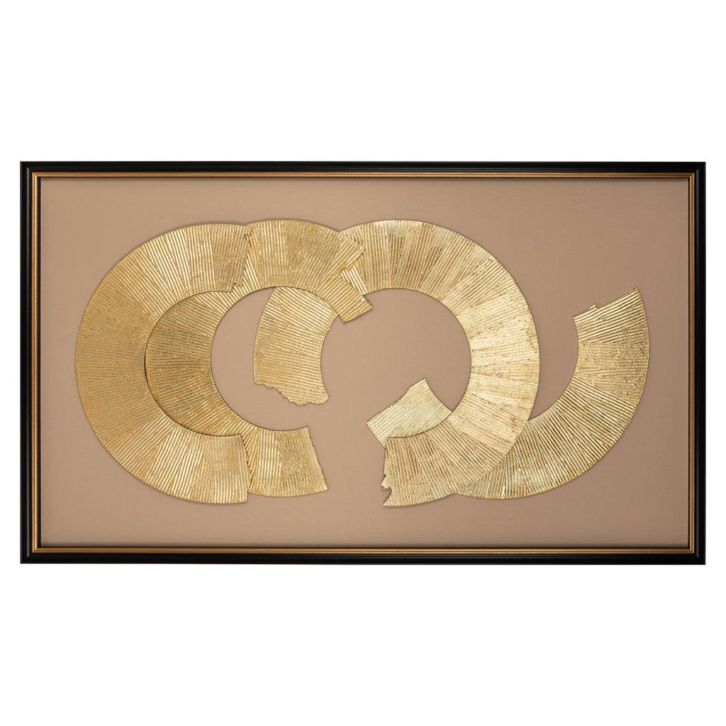 Art mural Eden black/gold