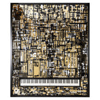 Art mural Wibi black/gold