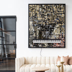 Art mural Wibi black/gold